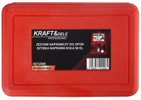 ZESTAW NAPRAWCZY DO OPON 58ELEMENTÓW KD12506