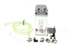 Oil catch tank 0.9L 15mm D1Spec Silver Square