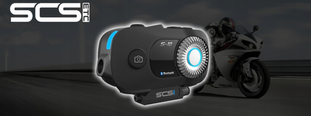 Interkom motocyklowy kamera Full HD WiFi SCS S10