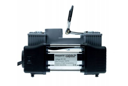 Kompresor samochodowy dwutłokowy 180w 10bar pompka samochodowa 12v metalowy