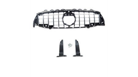 Grill sportowy GT Chrome & Black z PDC+Camera MERCEDES CLA C118 X118 2019-obecnie