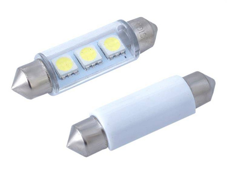 Żarówka VISION Festoon SV8.5 41mm 24V 3x 5050 SMD LED, biała, 2 szt.