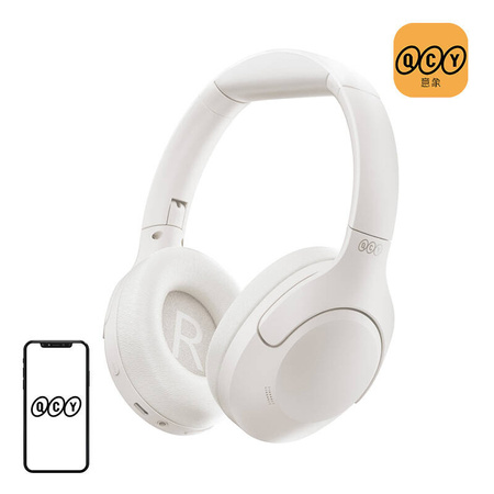 Bezdrôtové slúchadlá QCY H3 lite, ANC (biela)