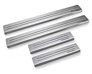 NAKŁADKI NA PROGI 2 LINE do BMW seria 7 G70 Sedan4 2022- - Satin