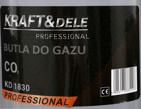 KRAFT&DELE BUTLA GAZOWA CO2 PUSTA 8 LITRÓW