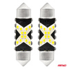 Żarówki LED CANBUS Festoon C5W 12SMD 2016 39mm White 12V 24V AMIO-04237