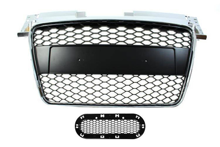 GRILL AUDI TT 8J RS-STYLE CHROME-BLACK (06-14)