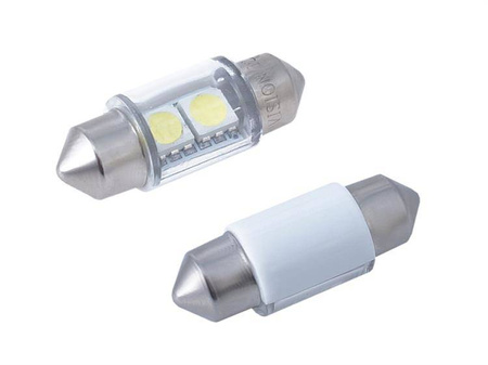 Żarówka VISION Festoon SV8.5 31mm 12V 2x 5050 SMD LED, biała, 2 szt.
