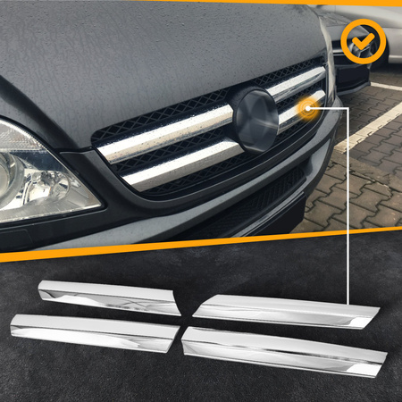 Listwy atrapy przedniej Mercedes-Benz Sprinter PRE-FL 2006-2013