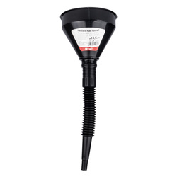 Lejek elastyczny czarny uniwersalny z sitkiem do paliwa cieczy wody 13,5 cm AMIO-04036