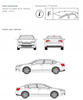 Bagażnik dachowy belki Citroen C5 sedan II 4d