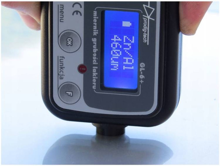 Miernik, tester grubości lakieru GL-6+