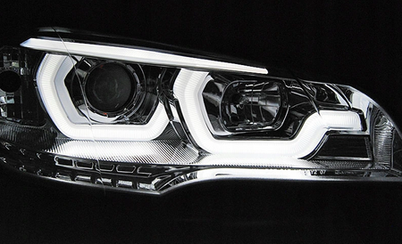 Lampy Reflektory Bmw X5 E70 07-13 Drl Chrome 3d