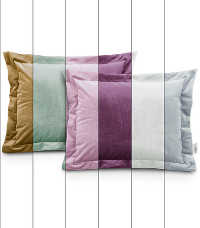 POSZEWKA DEKORACYJNA 2 SZT 50 x70 CM POKROWIEC MIĘKKI GŁADKI MODNY STYLOWY GLAMOUR VELVET