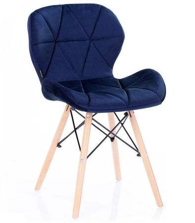 KRZESŁO SILLA TAPICEROWANE NOWOCZESNY DESIGN DREWNO DO SALONU JADALNI