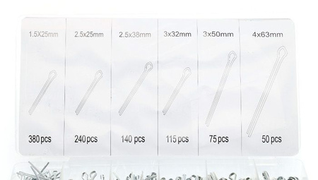 Zawleczki proste 1000 szt. KD10509