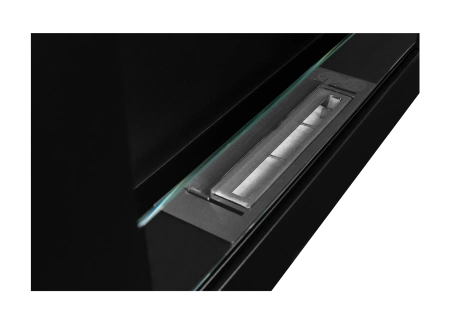 BIOKOMINEK BOX 650X400 czarny z szybą