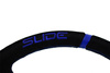 Kierownica SLIDE 350mm offset:80mm Zamsz Blue