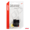 Złącze elektryczne wodoodporne zestaw 3 PIN 2.2mm AMIO-04347