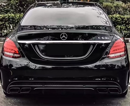 Końcówki tłumika wydechu Mercedes W213, GLC X253 czarne