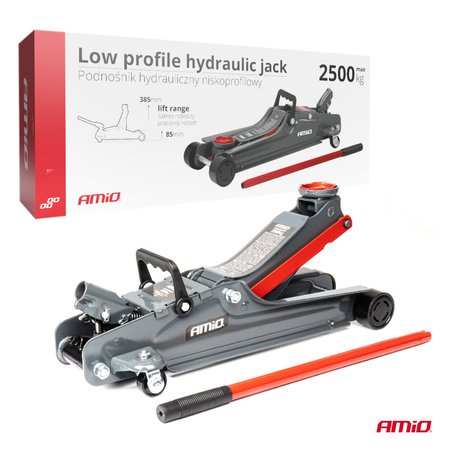 Podnośnik hydrauliczny niskoprofilowy żaba 2,5T 2500 kg CE AMIO-02501