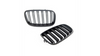 Grill sportowy podwójne żeberka Matt Black BMW X6 E71 E72 X5 E70 2007-2013