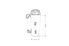 Oil catch tank 0.3L 9mm TurboWorks Silver