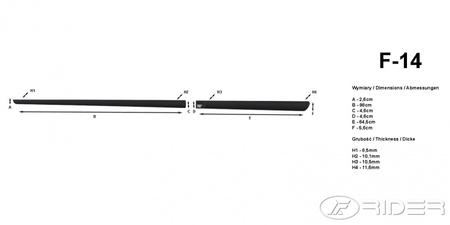 Toyota Yaris I 5d listwy boczne