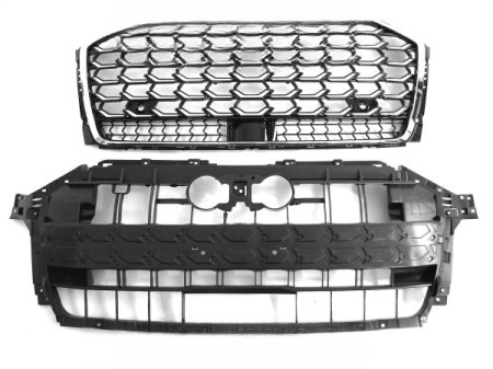 Grill sportowy S‑Style Black Chrome PDC Audi A8 D5 (od 2021)