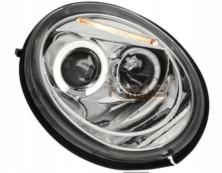 Reflektory lampy przednie ringi chrome VW New Beet