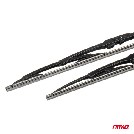 Wycieraczka samochodowa szkieletowa metalowa U-Type uniwersalna 11" 280 mm 28 cm AMIO-04001