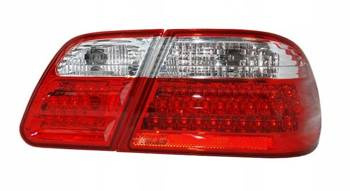 Lampy diodowe tylne Mercedes W210 Sedan CLEAR