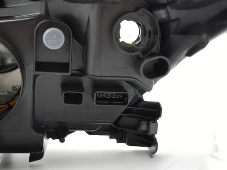 Lampa lewa reflektor black do Renault Laguna III