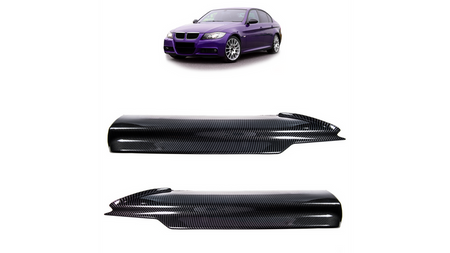 Dokładka przedniego zderzaka Carbon Look BMW 3 E90 E91 przed liftem 2005-2008