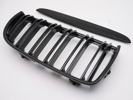 Grill atrapa nerki black połysk do BMW E90 E91 -08