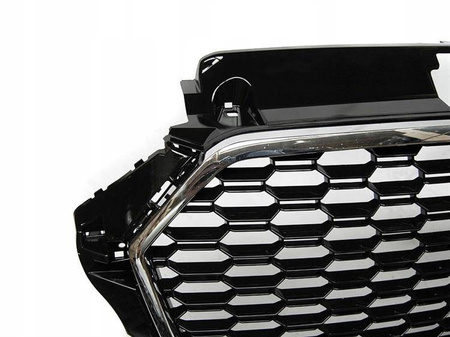 Grill Atrapa Audi A3 8v 17- RS3 Style Chrome Black