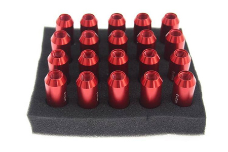 Nakrętki JBR 60mm M12 x1.5 RED