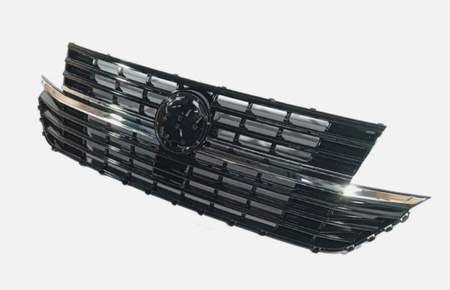 GRILL VW T6.1 19-24 GLOSS BLACK CHROME MULTI TRANS