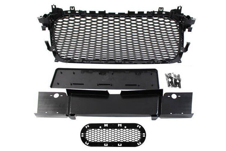 GRILL AUDI A4 B8 RS-STYLE GLOSS BLACK (12-15) PDC
