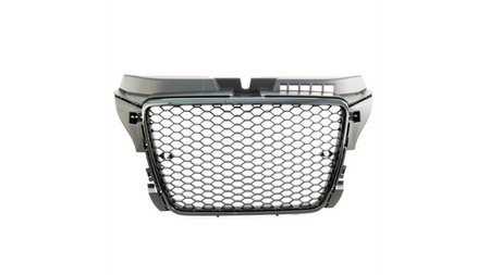 Grill sportowy Gloss Black z PDC AUDI A3 Facelift 2008-2012