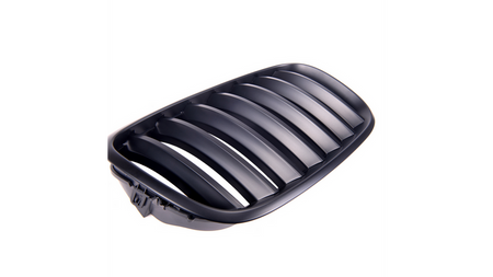 Grill sportowy pojedyncze żeberka Matt Black BMW X6 E71 E72 X5 E70 2013-2018
