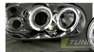Reflektory przednie VW Golf IV CHROM RINGI