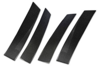 Mercedes klasa A W176 Osłony na słupki drzwi Karbon