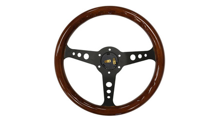 Kierownica 350mm Drewno Black