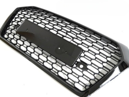 Grill Atrapa Przednia Sport Czarny Połysk Audi Q5 FY (16-20) Kamera PDC