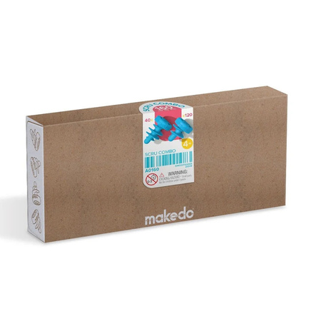 Zestaw śrubek do konstruowania DIY Makedo - SCRU COMBO 160 el.