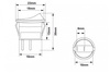 Włącznik Round Mini ON-OFF 2PIN