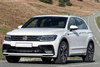 Volkswagen Tiguan 2 Czarna Nakładka (listwa) ochronna na zderzak tylny