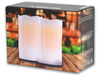 ŚWIECZKI LED ZESTAW 2 SZTUKI 12,5 CM EFEKT WOSKU DRIP WAX ZASILANIE BATERIA