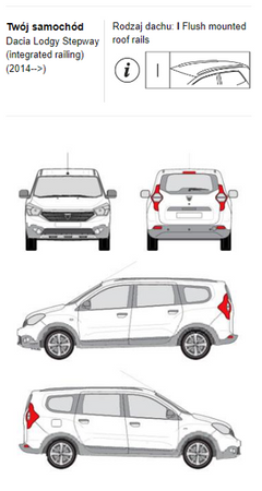 Bagażnik dachowy CRUZ AIRO FIX Dacia Lodgy Stepway